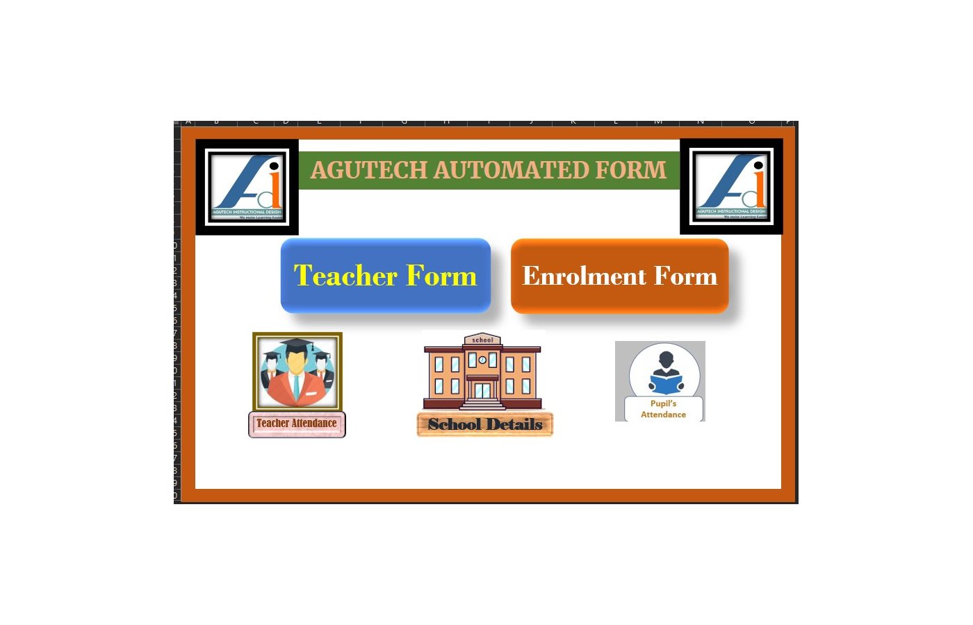 Home page Of Agutech userform